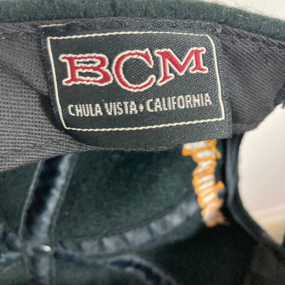 Vintage Veuve Clicquot Champagne Wool Suede Strapback Hat Black Brown - Picture 6 of 8